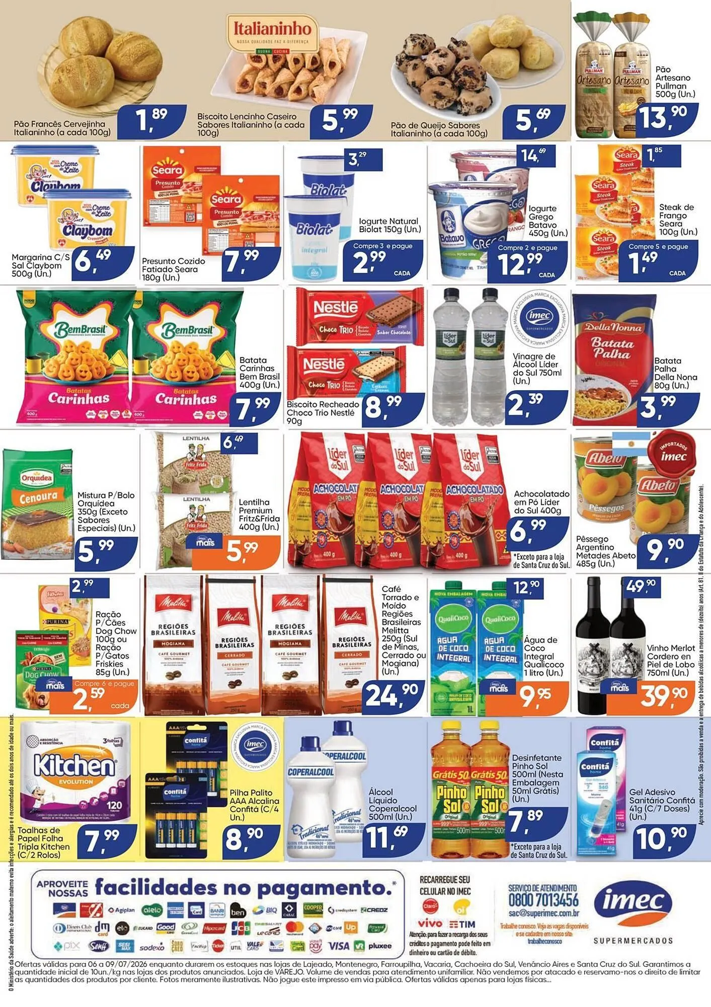 Encarte de Catálogo Imec Supermercados 6 de julho até 9 de julho 2026 - Pagina 2