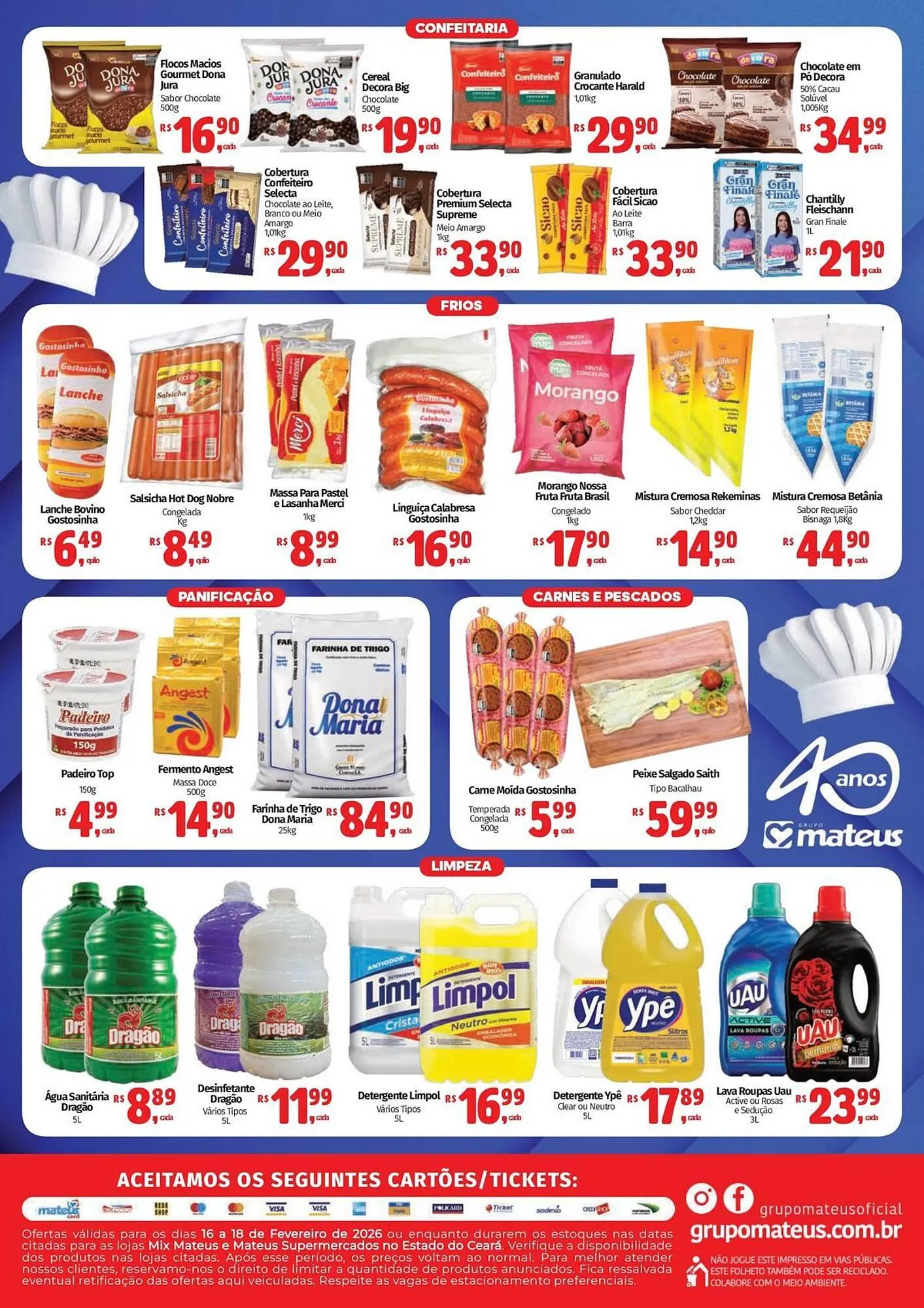 Encarte de Catálogo Supermercados Mateus 16 de fevereiro até 18 de fevereiro 2026 - Pagina 2