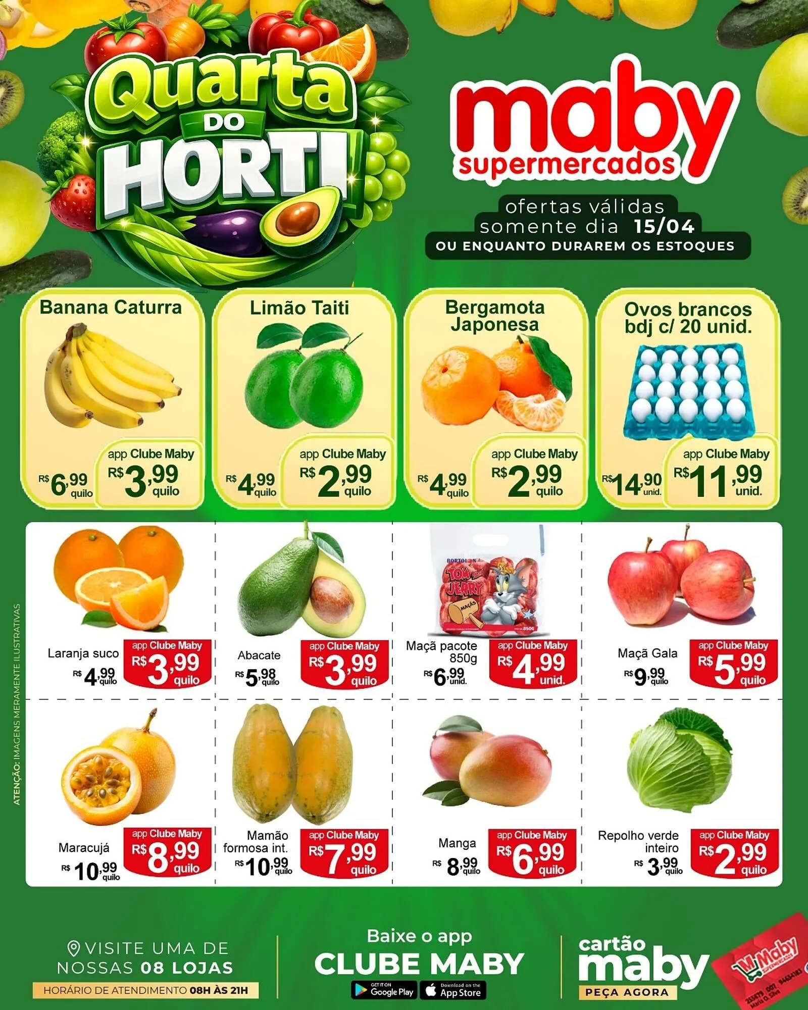 Encarte de Catálogo Maby Supermercados 14 de abril até 15 de abril 2026 - Pagina 1