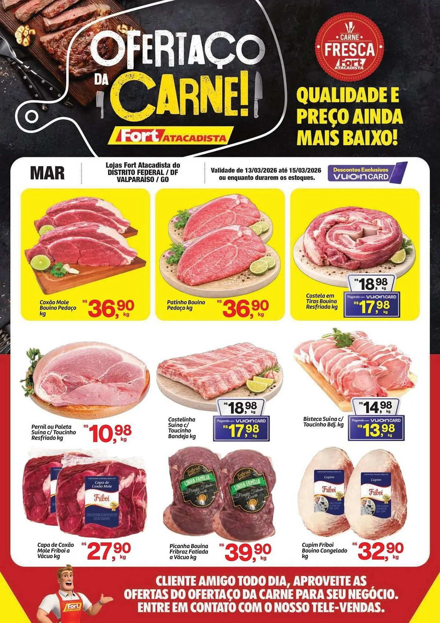 Encarte de Tabloide Fort Atacadista 13 de março até 15 de março 2026 - Pagina 1