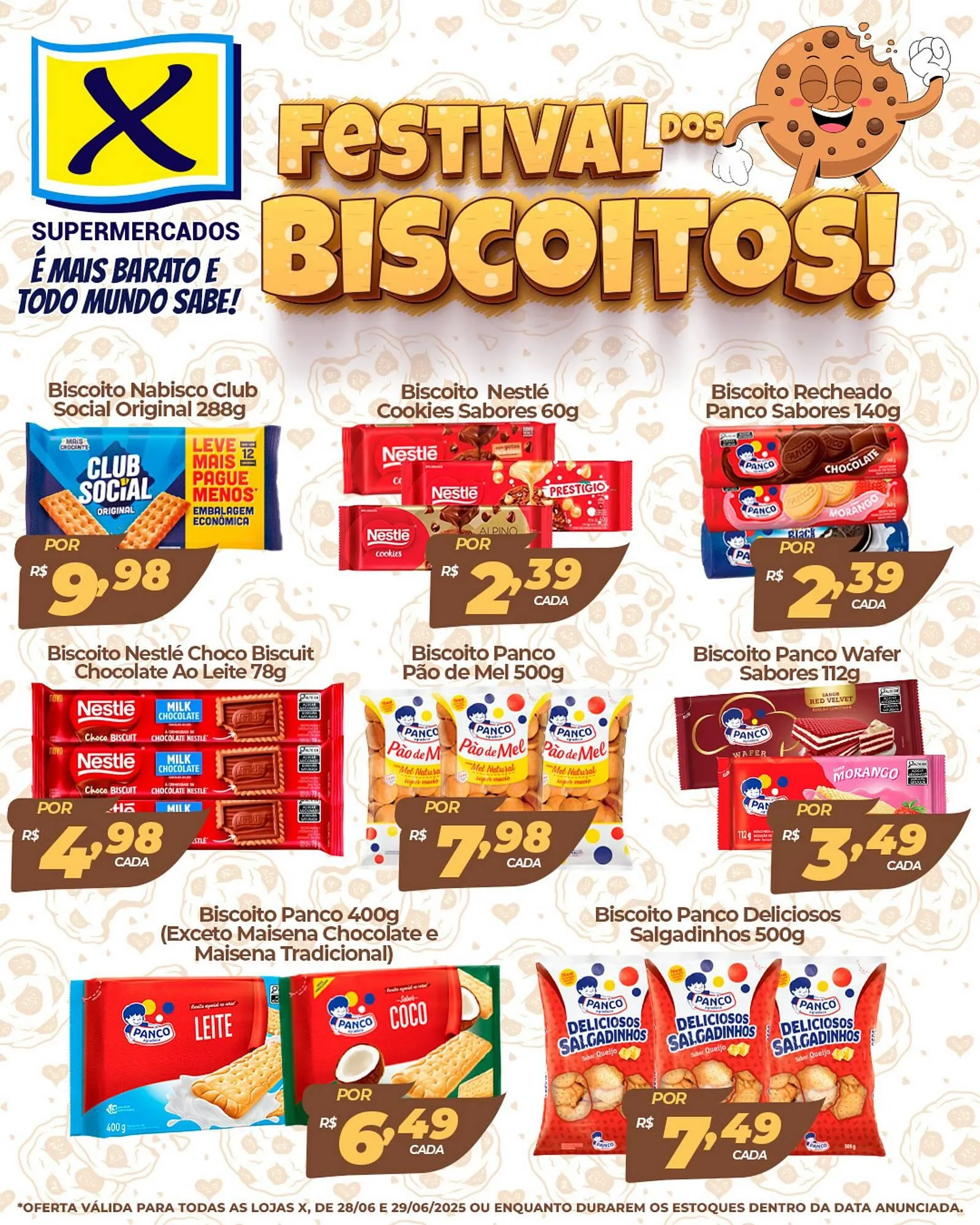 Encarte de Catálogo X Supermercados 28 de junho até 29 de junho 2025 - Pagina 1