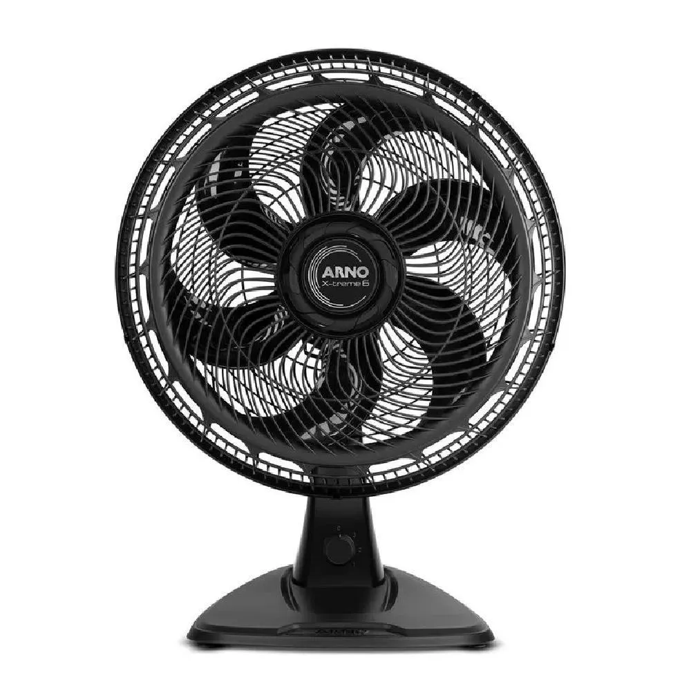 Ventilador de Mesa e Parede Arno VE60 X-Treme 6 Pás 40cm Preto 127V