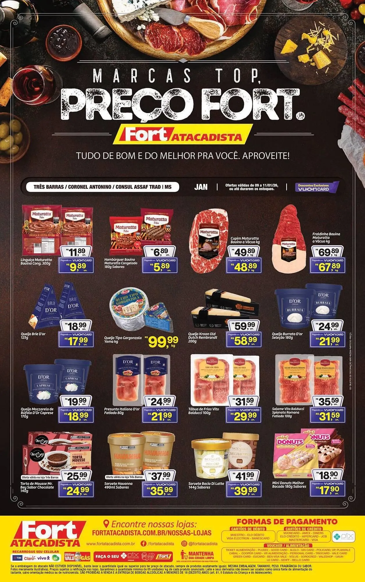 Encarte de Tabloide Fort Atacadista 9 de janeiro até 11 de janeiro 2026 - Pagina 1
