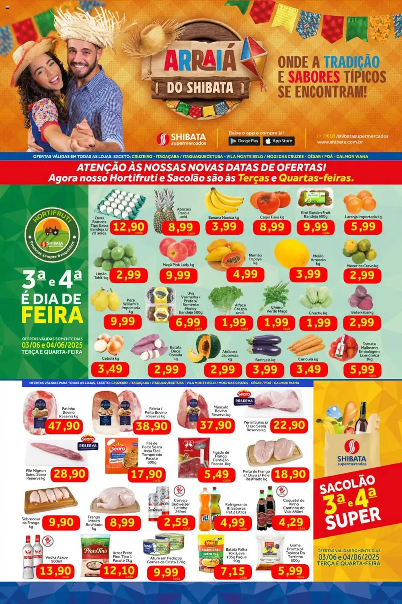 Encarte de Catálogo Shibata Supermercados 3 de junho até 9 de junho 2025 - Pagina 1