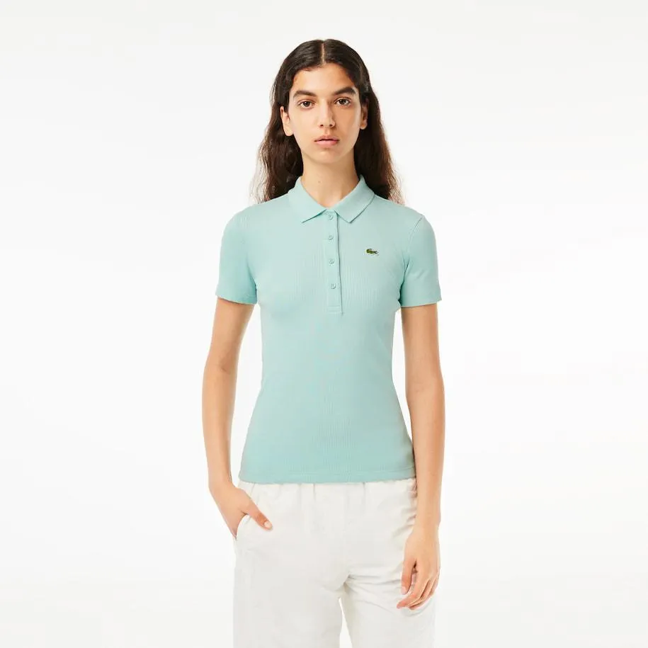 L.12.D Slim Fit Ribbed Cotton Polo Shirt