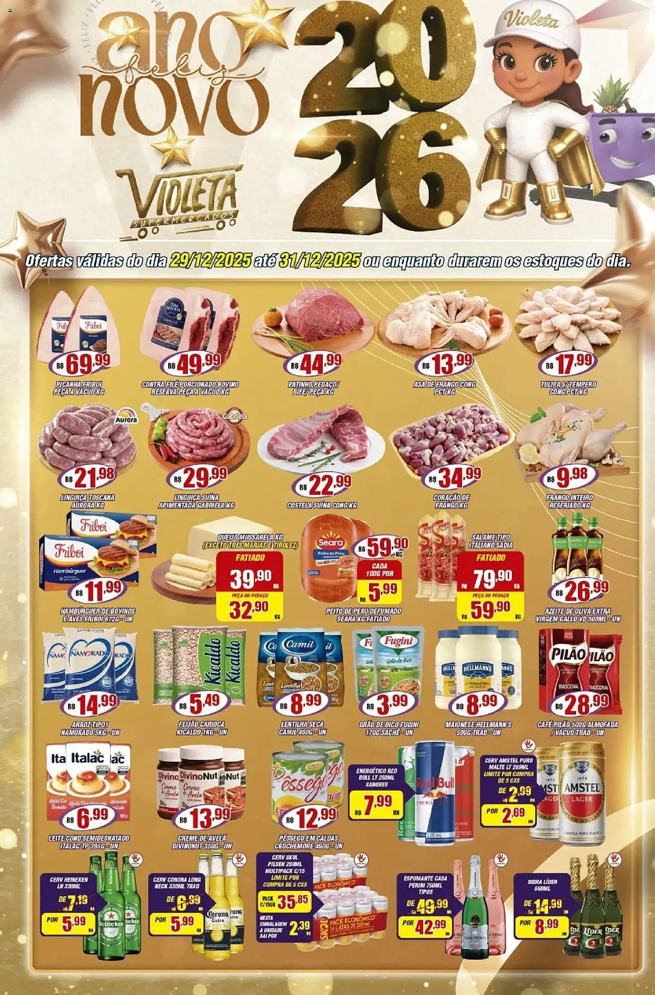 Encarte de Catálogo Violeta Supermercados 29 de dezembro até 31 de dezembro 2025 - Pagina 1