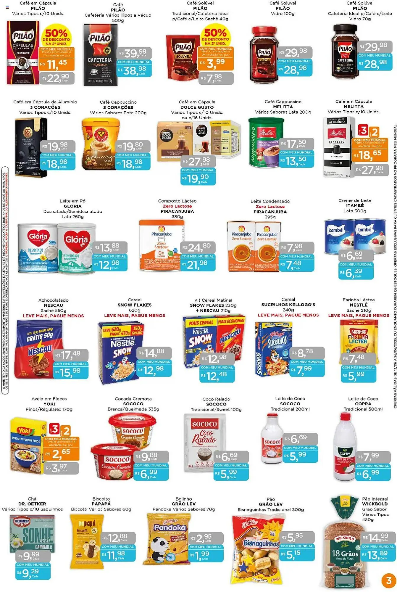 Encarte de Catálogo Supermercados Mundial 13 de junho até 26 de junho 2025 - Pagina 3