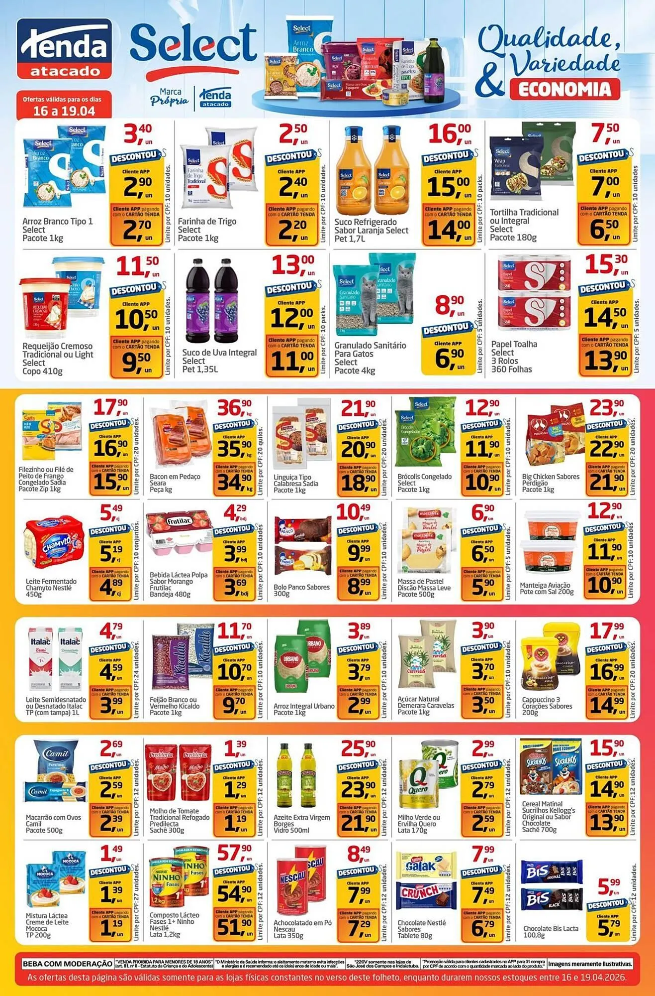 Encarte de Folheto Tenda Atacado 16 de abril até 19 de abril 2026 - Pagina 2