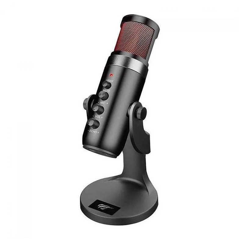 Microfone Havit Gamenote GK59, USB, Preto, HVGK-GK59-BK