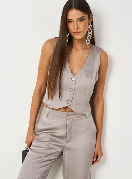 Vestido Slim Midi Canelado