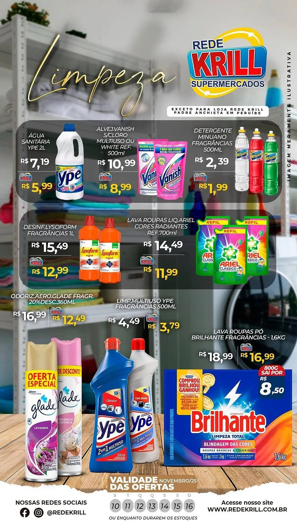 Encarte de Folheto Rede Krill 10 de novembro até 16 de novembro 2025 - Pagina 1