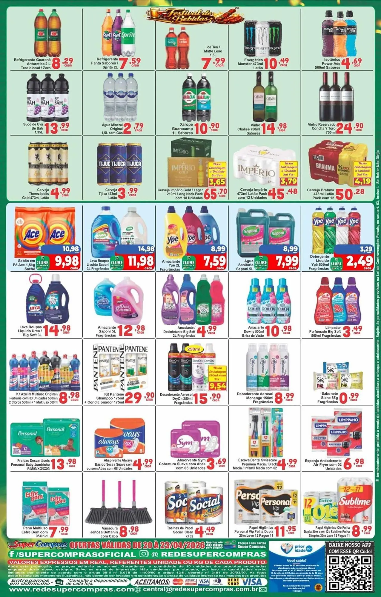 Encarte de Encarte Rede Super Compras 20 de abril até 23 de abril 2026 - Pagina 1