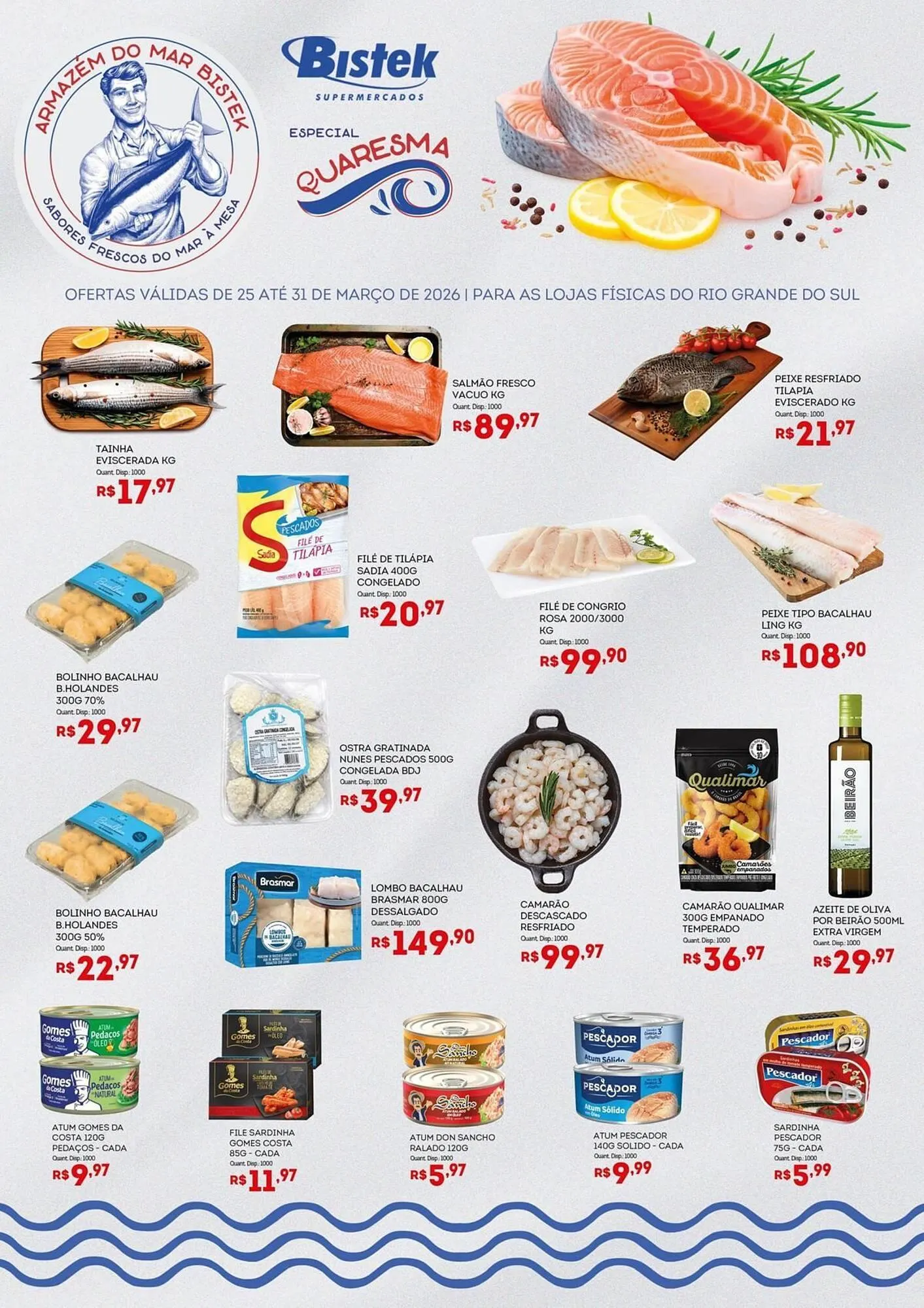 Encarte de Encarte Bistek Supermercados 26 de março até 31 de março 2026 - Pagina 1