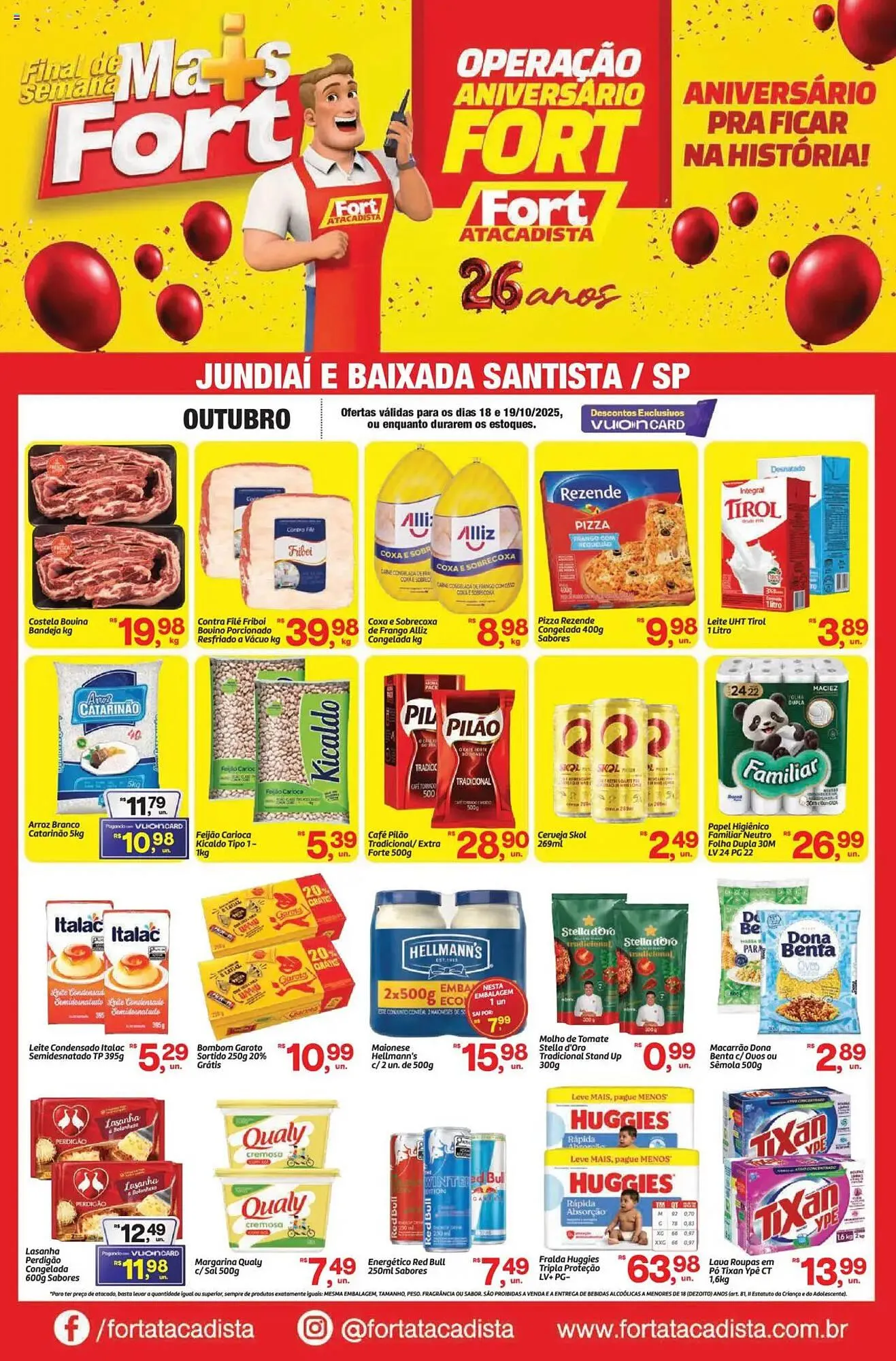 Encarte de Tabloide Fort Atacadista 18 de outubro até 19 de outubro 2025 - Pagina 1