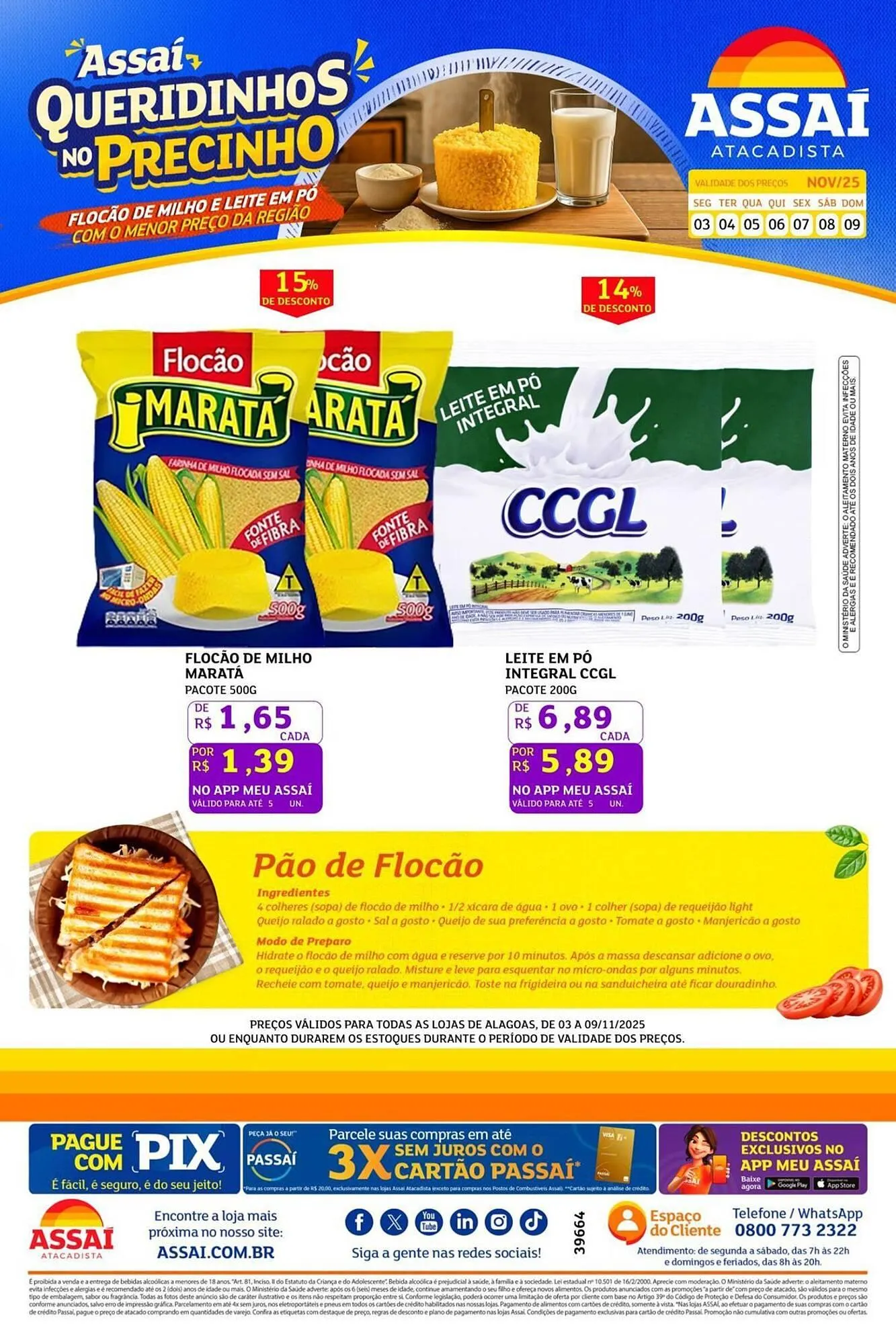 Encarte de Encarte Assaí Atacadista 5 de novembro até 9 de novembro 2025 - Pagina 1