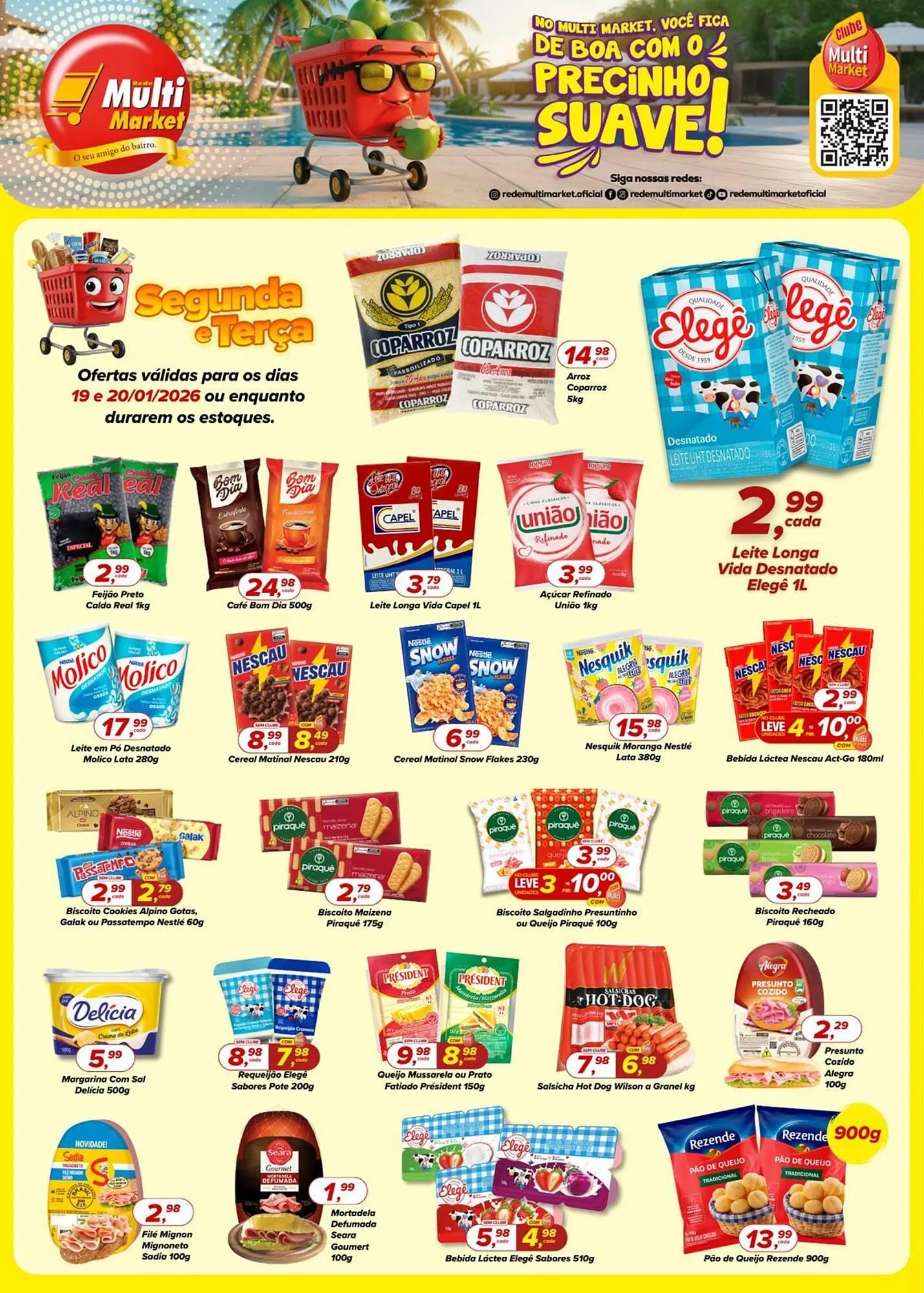 Encarte de Encarte Rede Multi Market 19 de janeiro até 20 de janeiro 2026 - Pagina 1