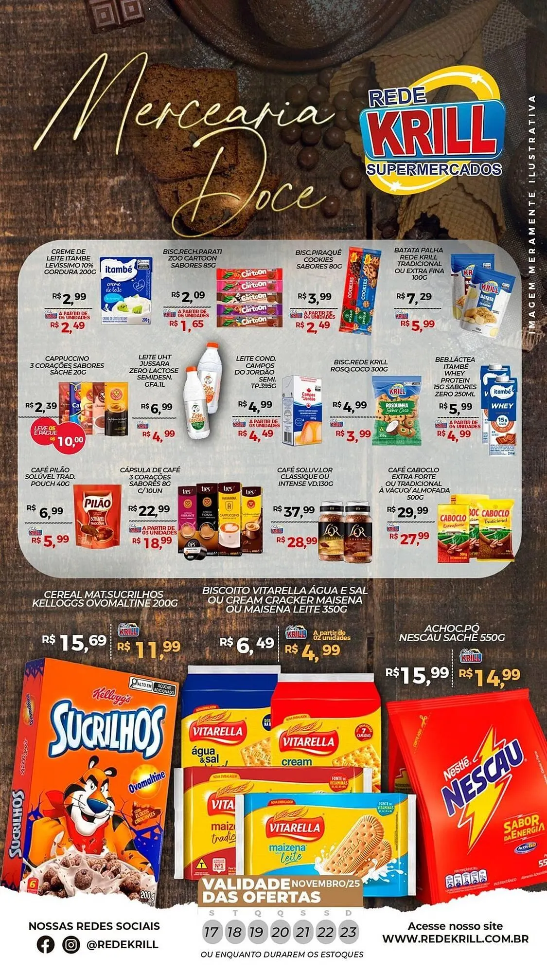 Encarte de Folheto Rede Krill 17 de novembro até 23 de novembro 2025 - Pagina 1