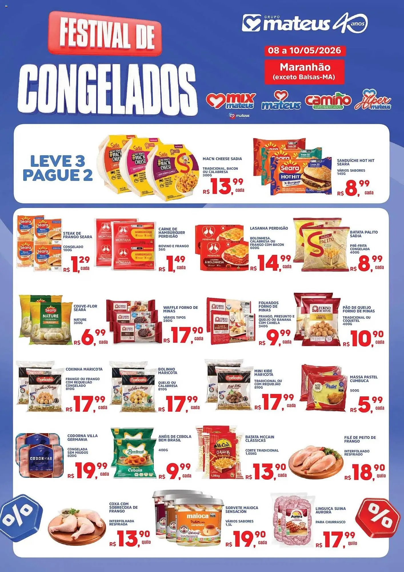 Encarte de Catálogo Supermercados Mateus 8 de maio até 10 de maio 2026 - Pagina 1