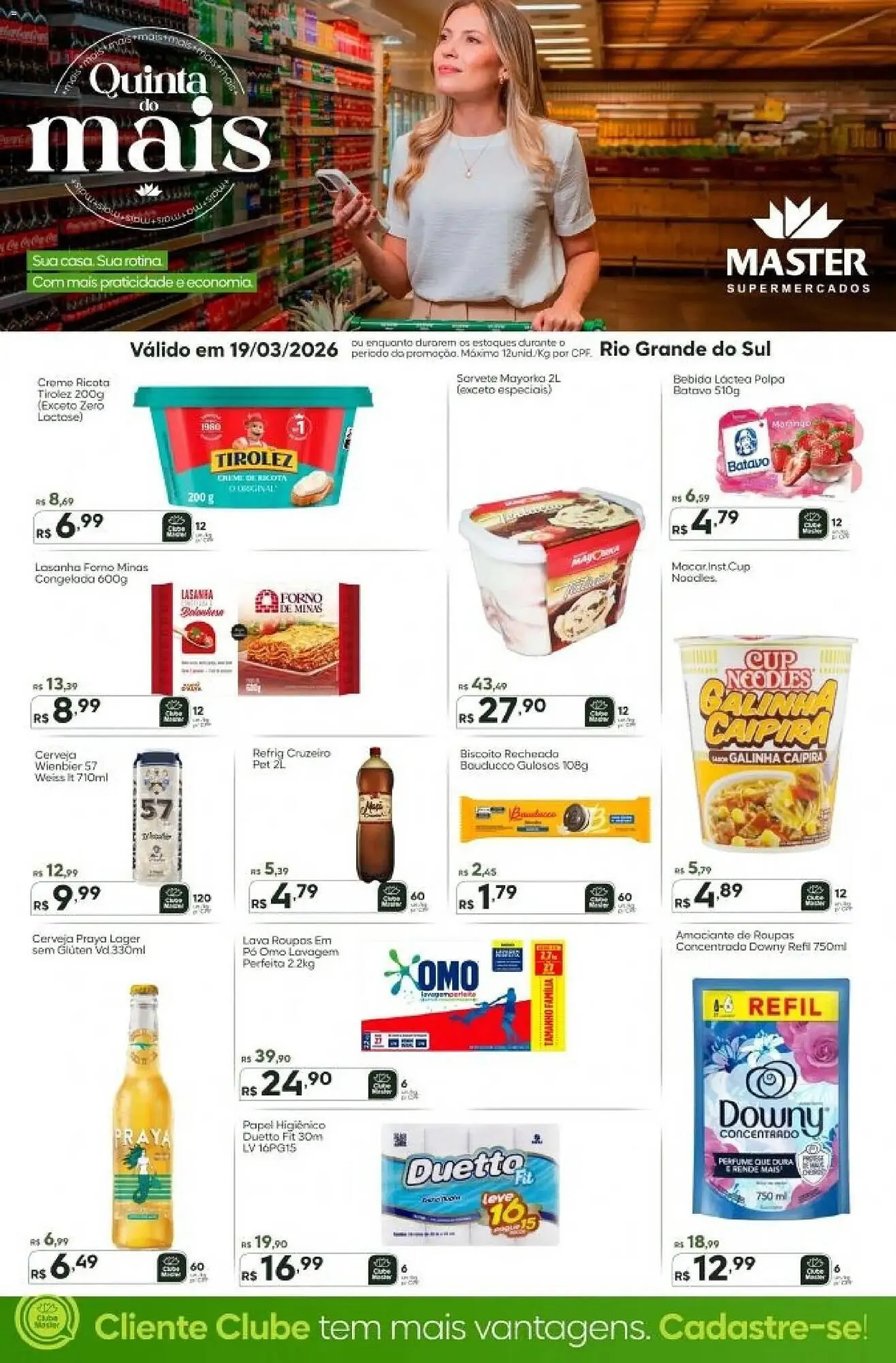 Encarte de Folheto Master Supermercados 19 de março até 19 de março 2026 - Pagina 1