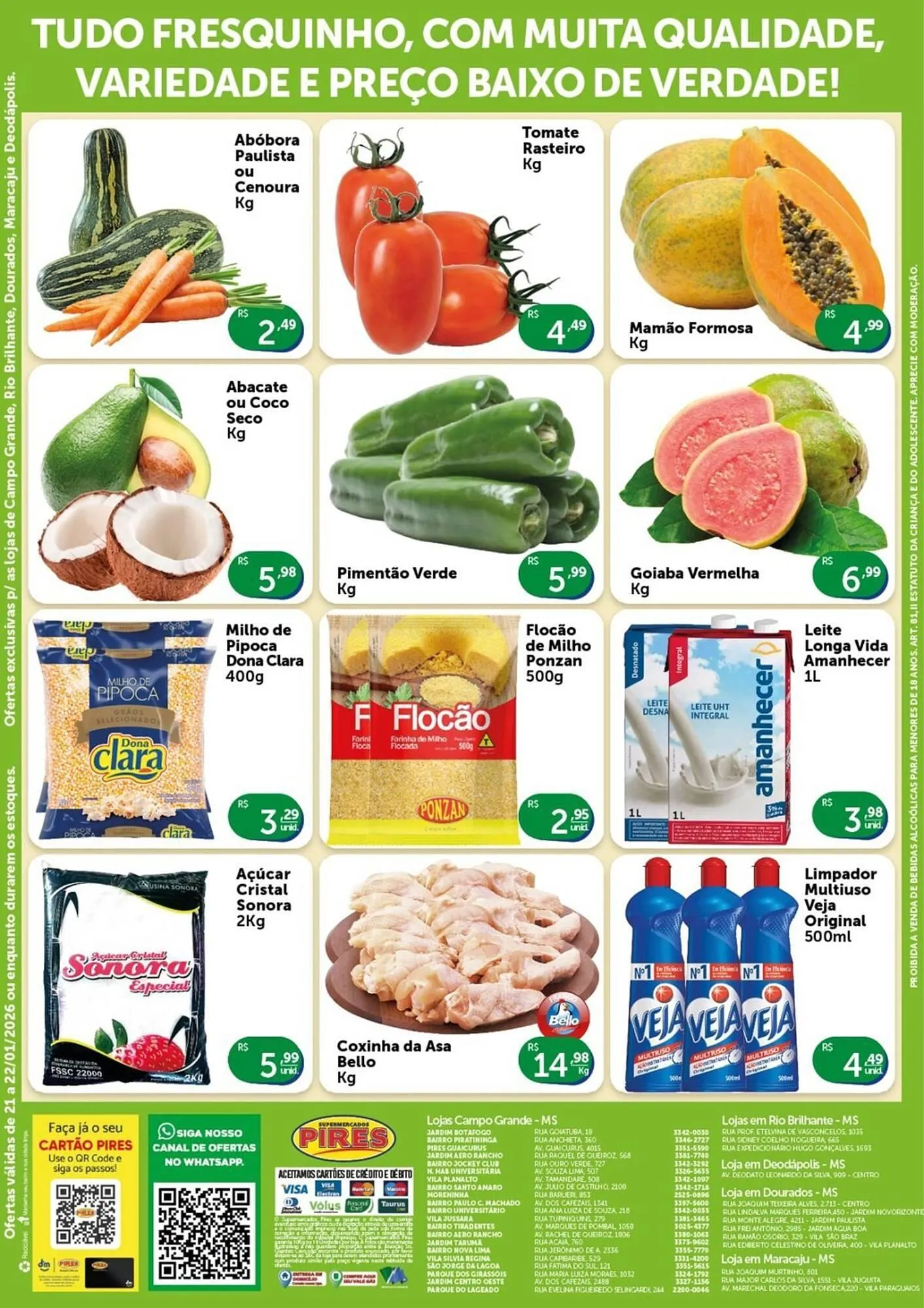 Encarte de Tabloide Pires 21 de janeiro até 22 de janeiro 2026 - Pagina 1