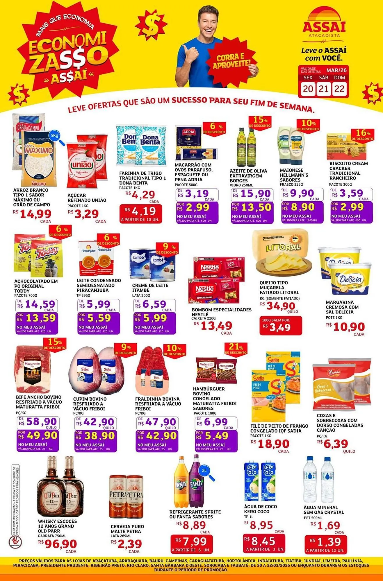 Encarte de Encarte Assaí Atacadista 20 de março até 22 de março 2026 - Pagina 1