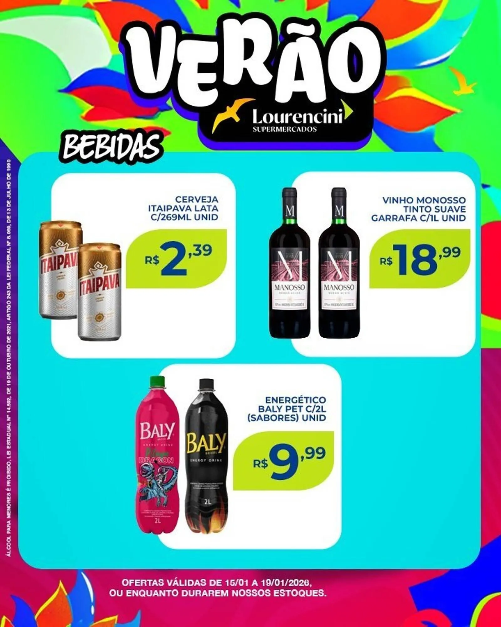 Encarte de Catálogo Lourencini Supermercados 16 de janeiro até 19 de janeiro 2026 - Pagina 2