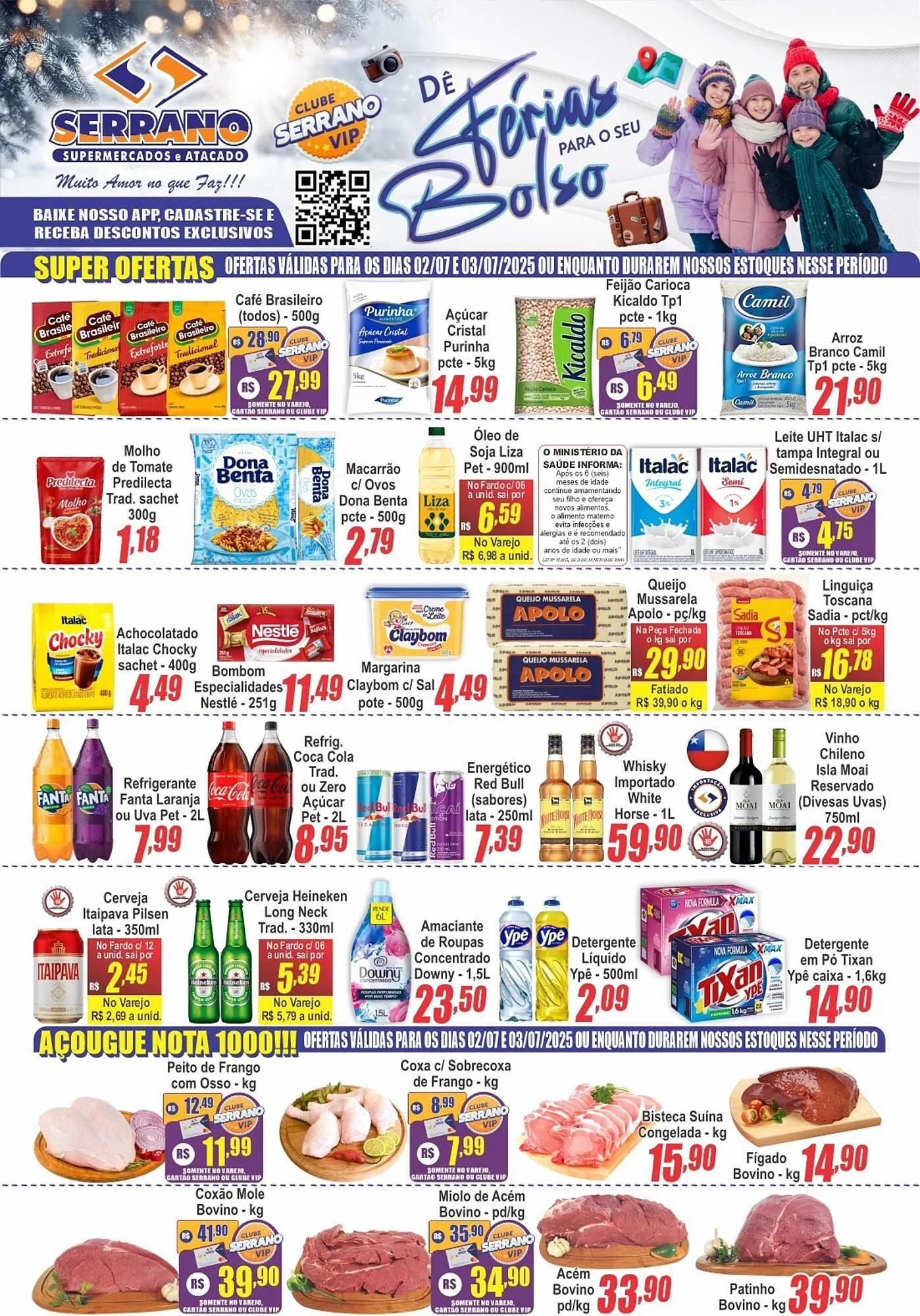 Encarte de Catálogo Serrano Supermercado 1 de julho até 8 de julho 2025 - Pagina 1