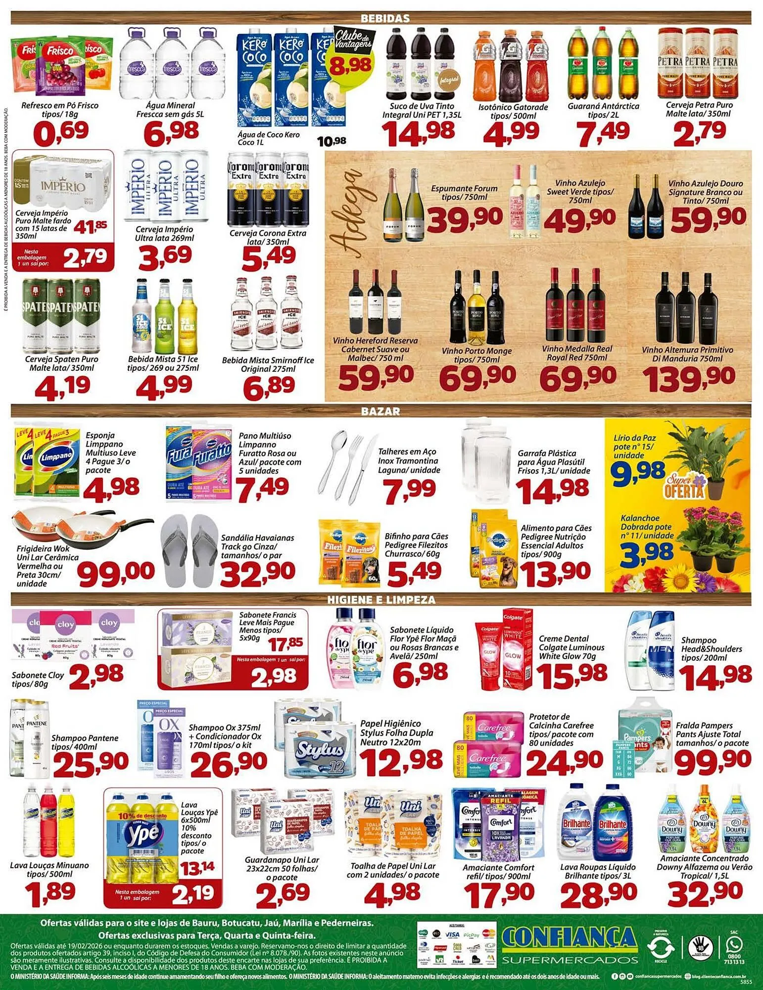 Encarte de Catálogo Confiança Supermercados 17 de fevereiro até 19 de fevereiro 2026 - Pagina 4