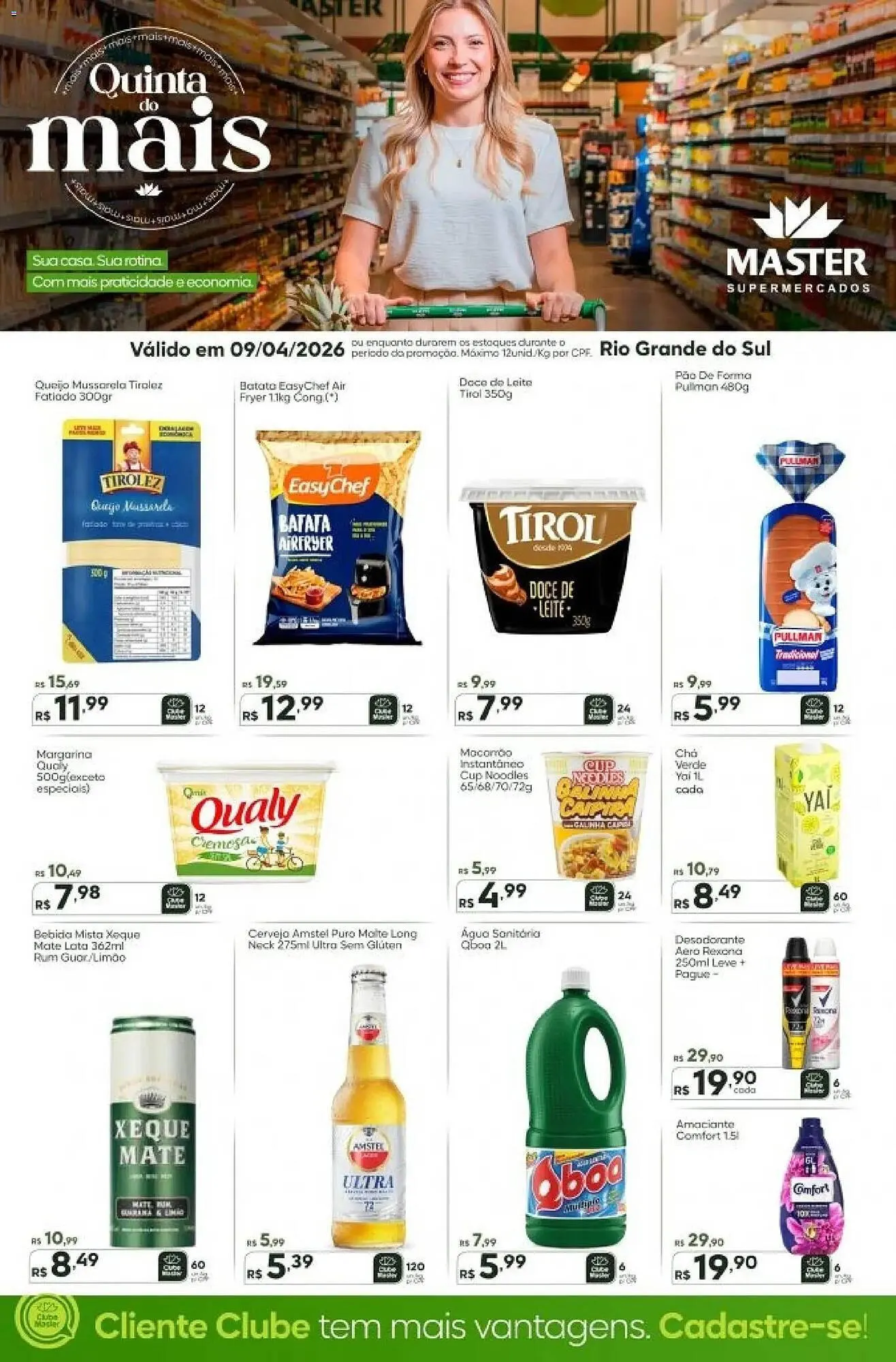 Encarte de Folheto Master Supermercados 9 de abril até 9 de abril 2026 - Pagina 1