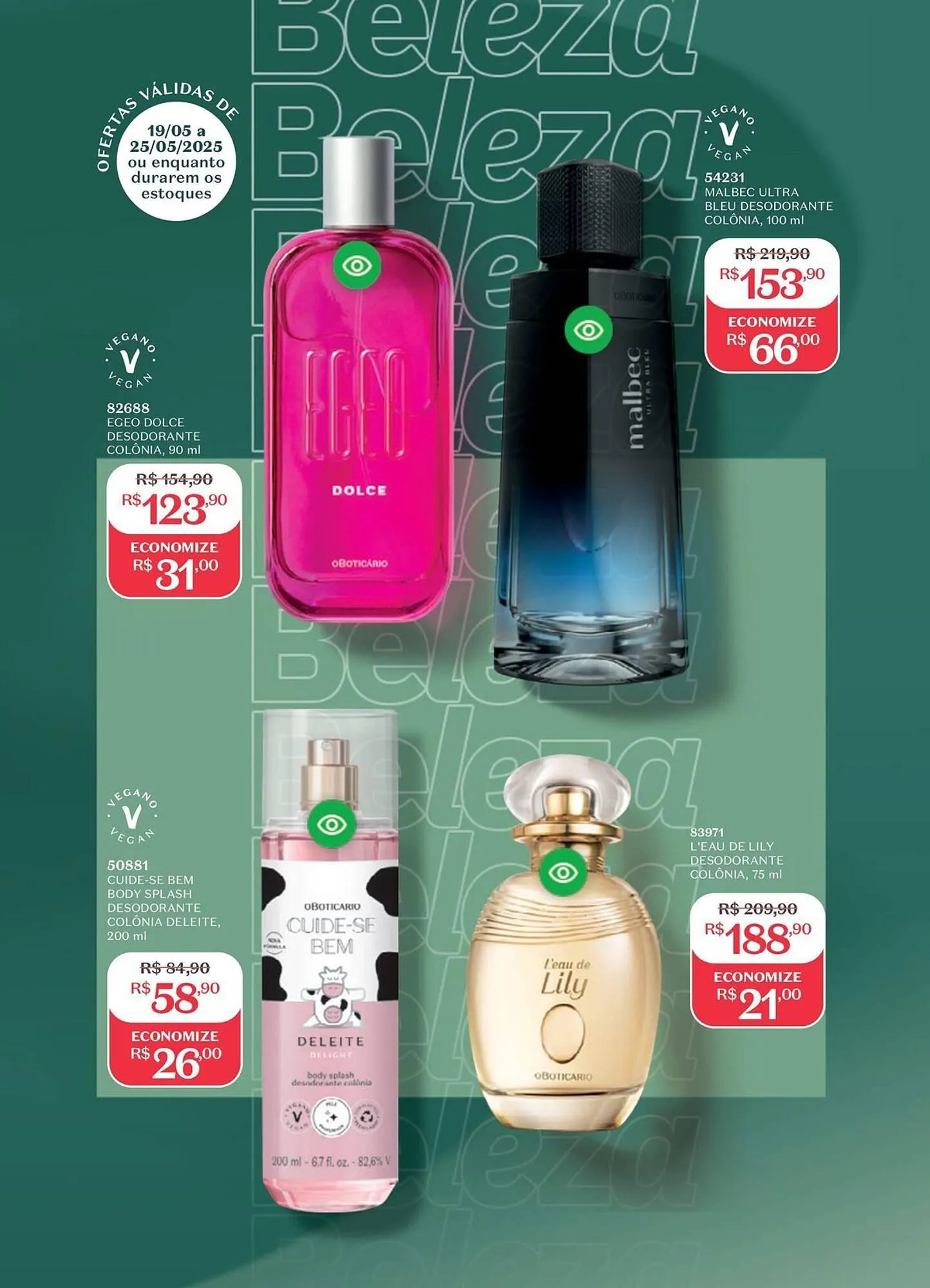 Encarte de Catálogo O Boticário 12 de maio até 25 de maio 2025 - Pagina 195