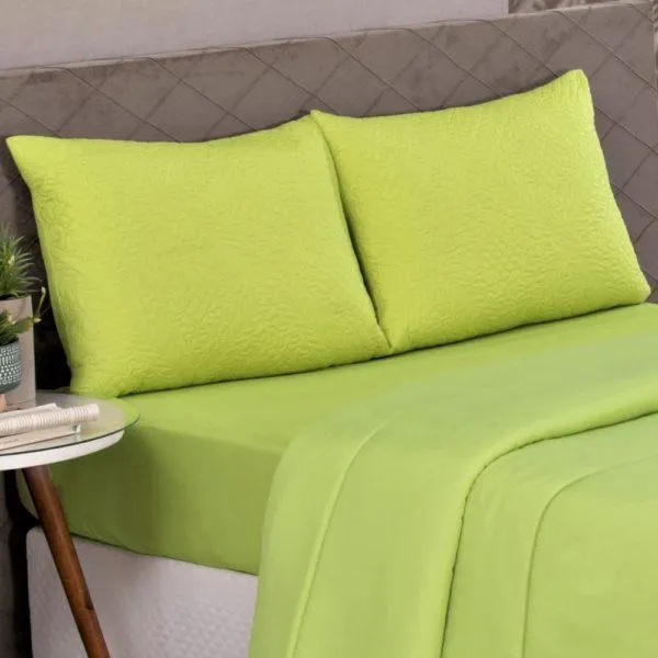 Porta Travesseiro Avulso 50x70cm Colors Verde Pistache Vestcasa