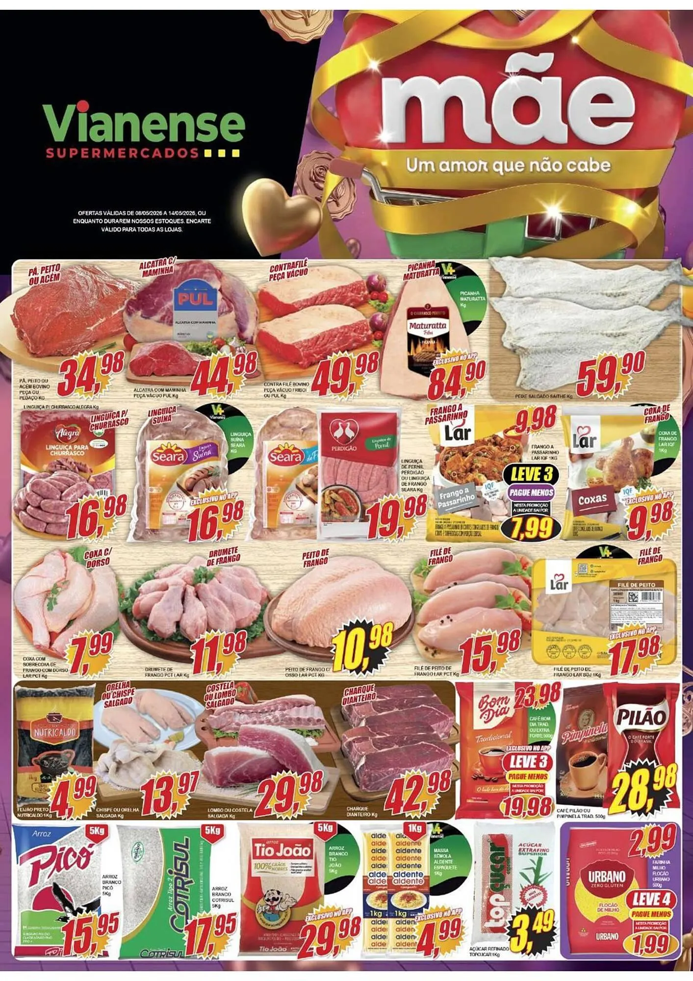 Encarte de Encarte Vianense Supermercados 8 de maio até 14 de maio 2026 - Pagina 1