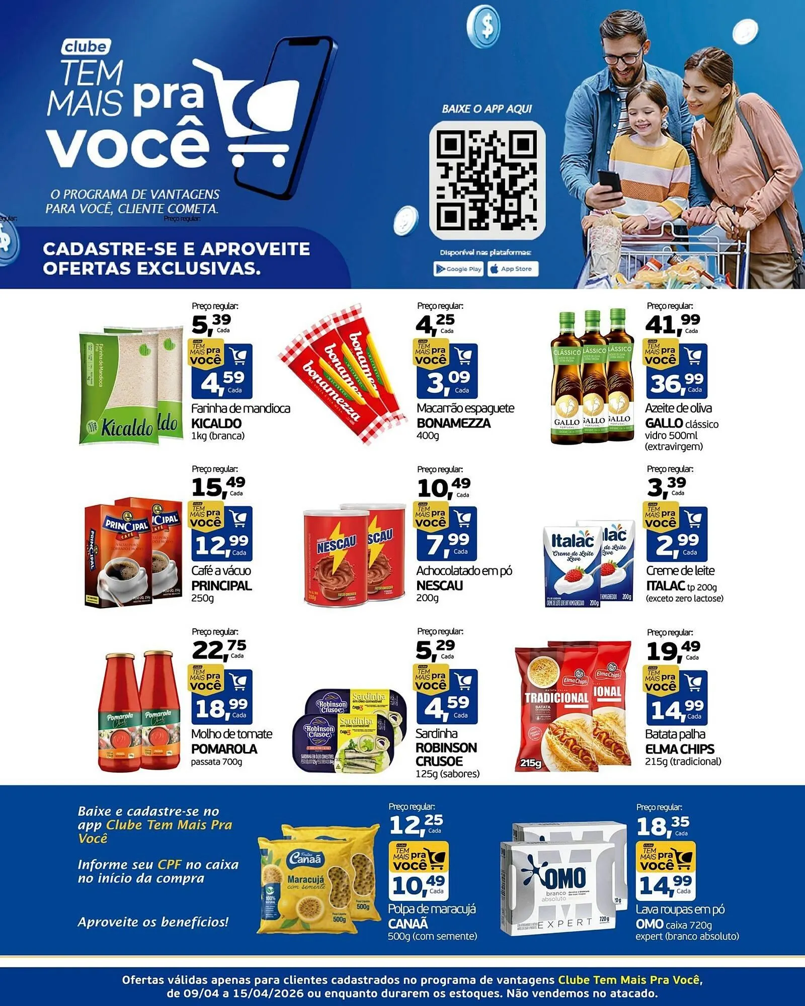 Encarte de Encarte Cometa Supermercados 9 de abril até 15 de abril 2026 - Pagina 1