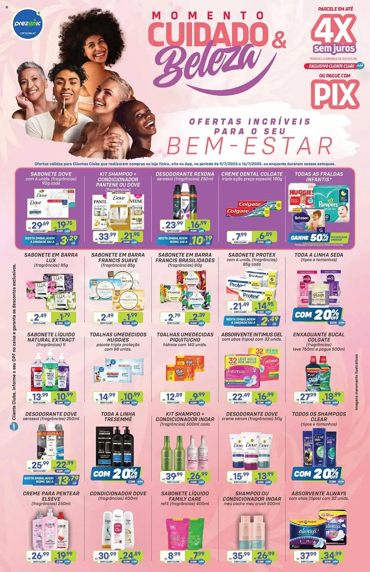 Encarte de Catálogo Prezunic 9 de julho até 16 de julho 2025 - Pagina 1