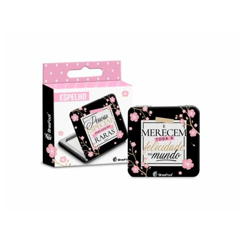 Espelho de Bolsa Individual Pessoas Como Você São Raras - Brasfoot