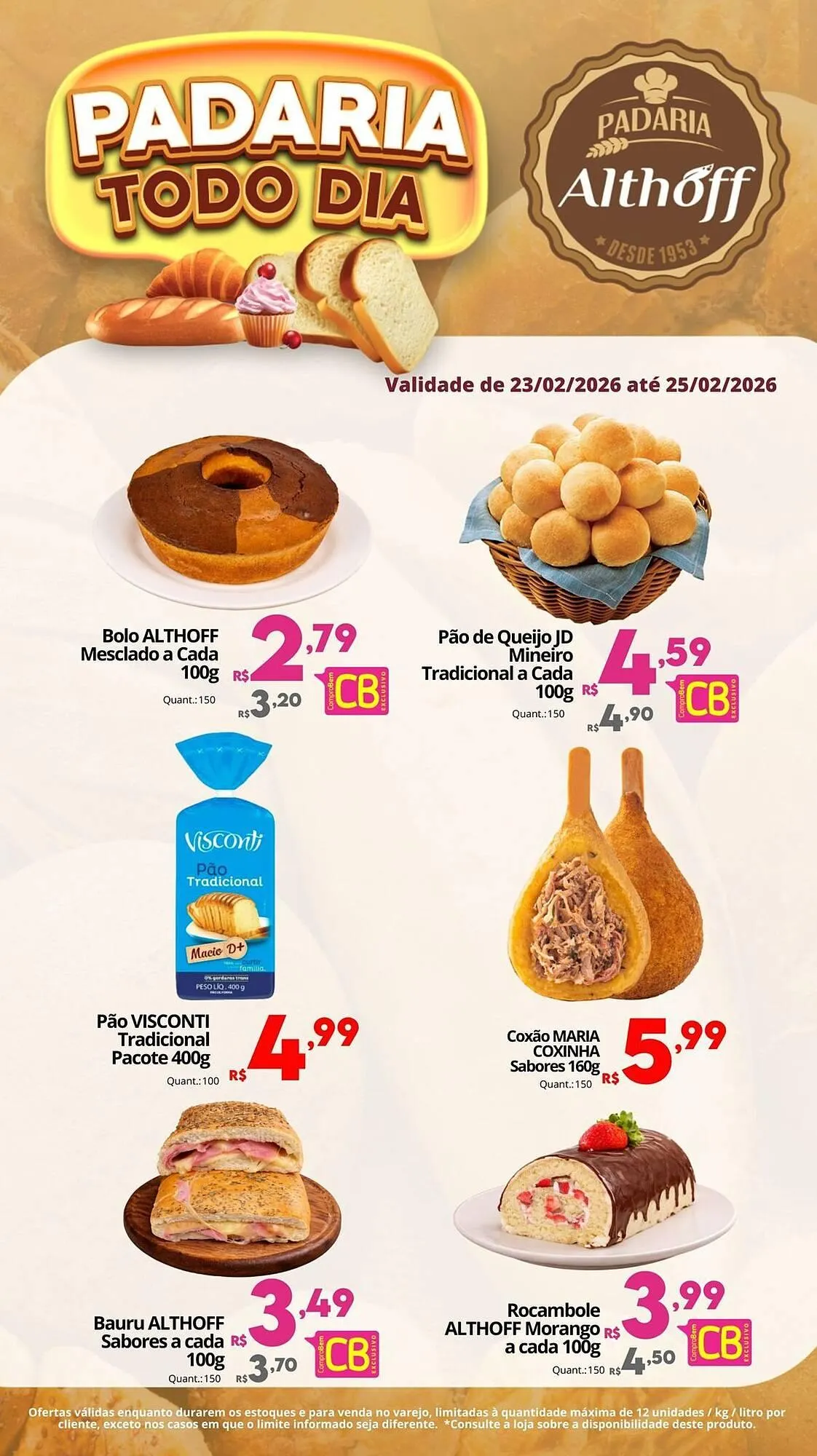 Encarte de Encarte Althoff Supermercados 23 de fevereiro até 25 de fevereiro 2026 - Pagina 1