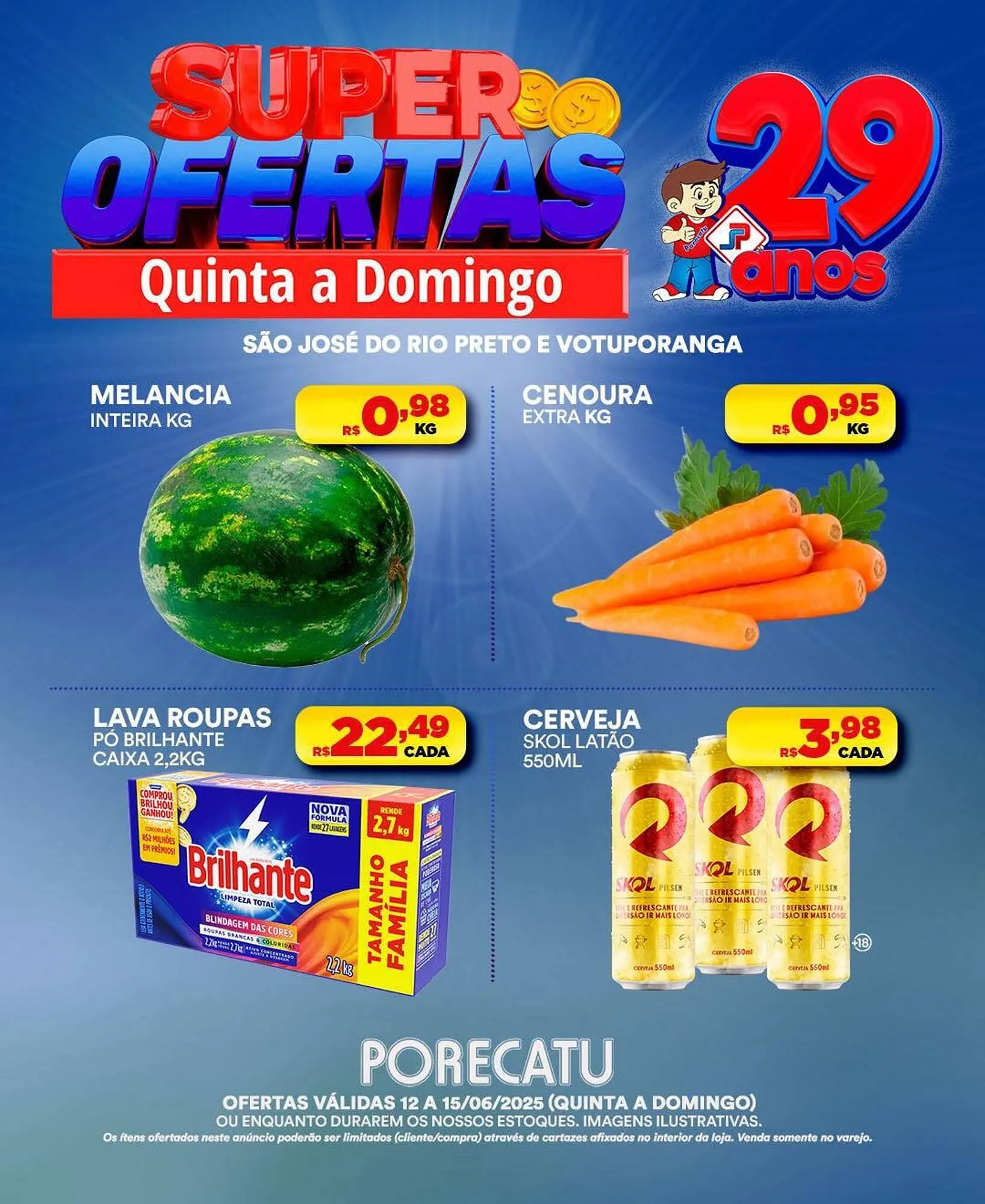 Encarte de Catálogo Supermercado Porecatu 12 de junho até 15 de junho 2025 - Pagina 2