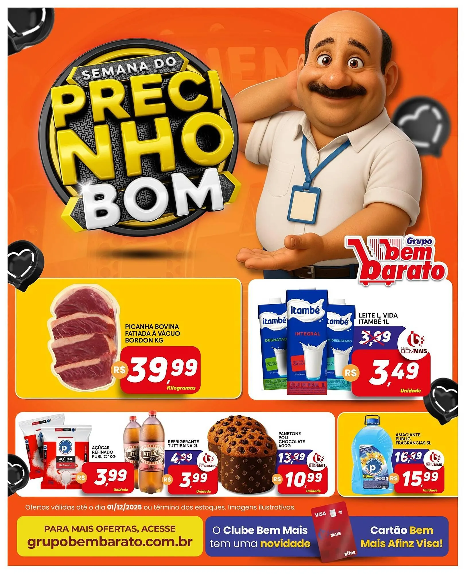 Encarte de Catálogo Supermercado Bem Barato 25 de novembro até 1 de dezembro 2025 - Pagina 1