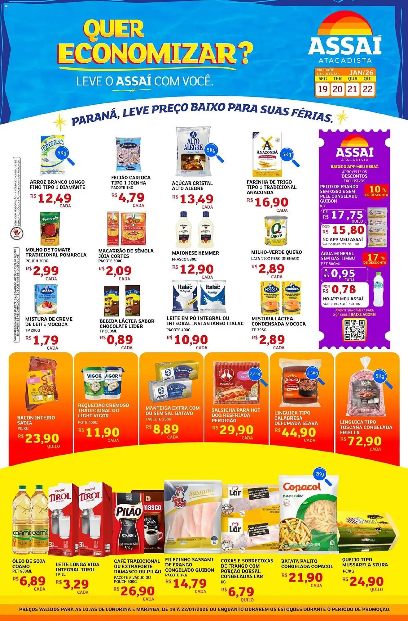 Encarte de Encarte Assaí Atacadista 19 de janeiro até 22 de janeiro 2026 - Pagina 1