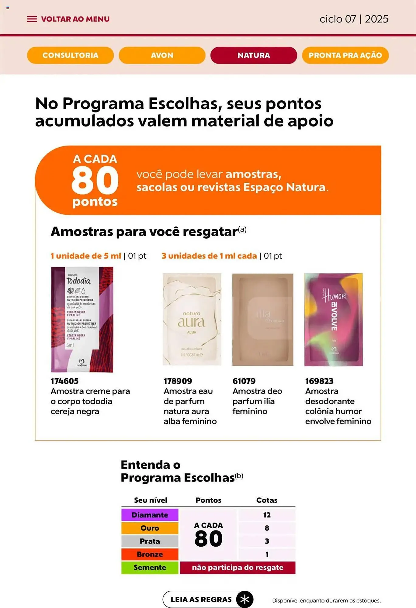 Encarte de Catálogo Avon 3 de abril até 1 de maio 2025 - Pagina 80