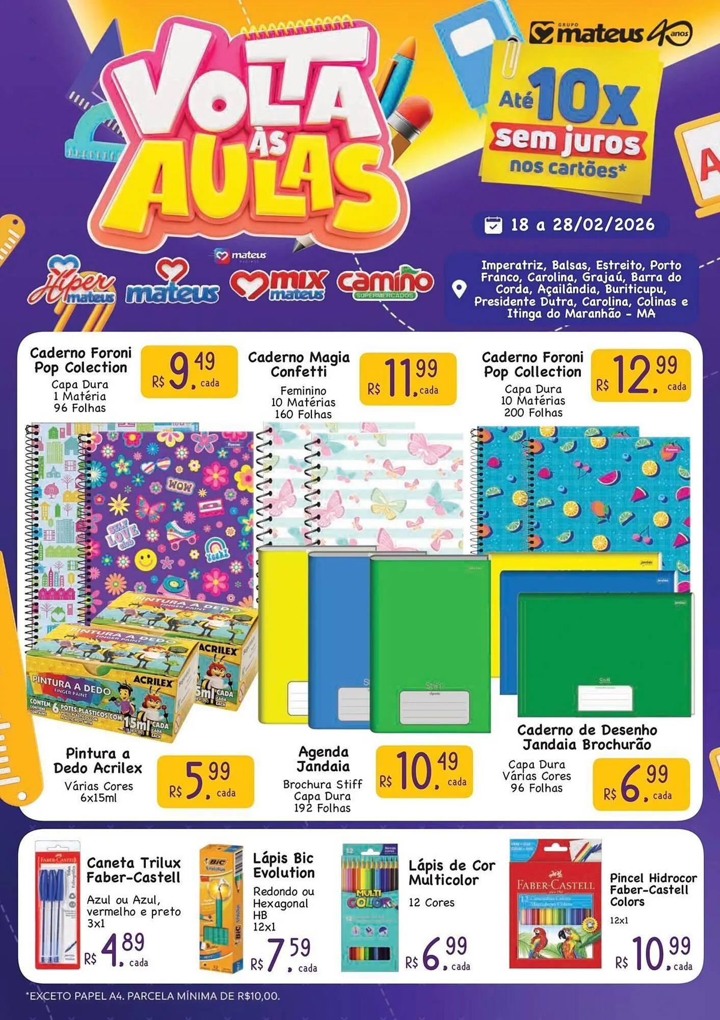 Encarte de Catálogo Supermercados Mateus 18 de fevereiro até 28 de fevereiro 2026 - Pagina 1