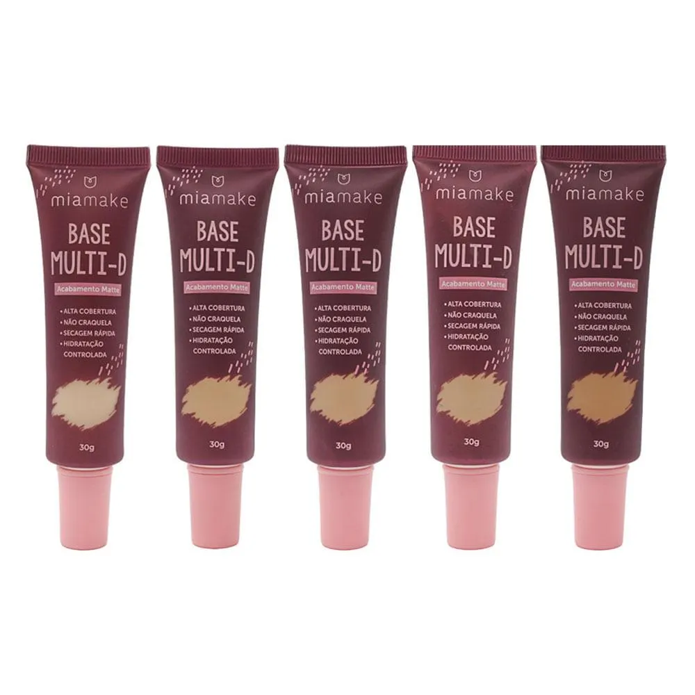 Base Líquida Multi-D Sortida 30g 1 Unidade 414 - Mia Make