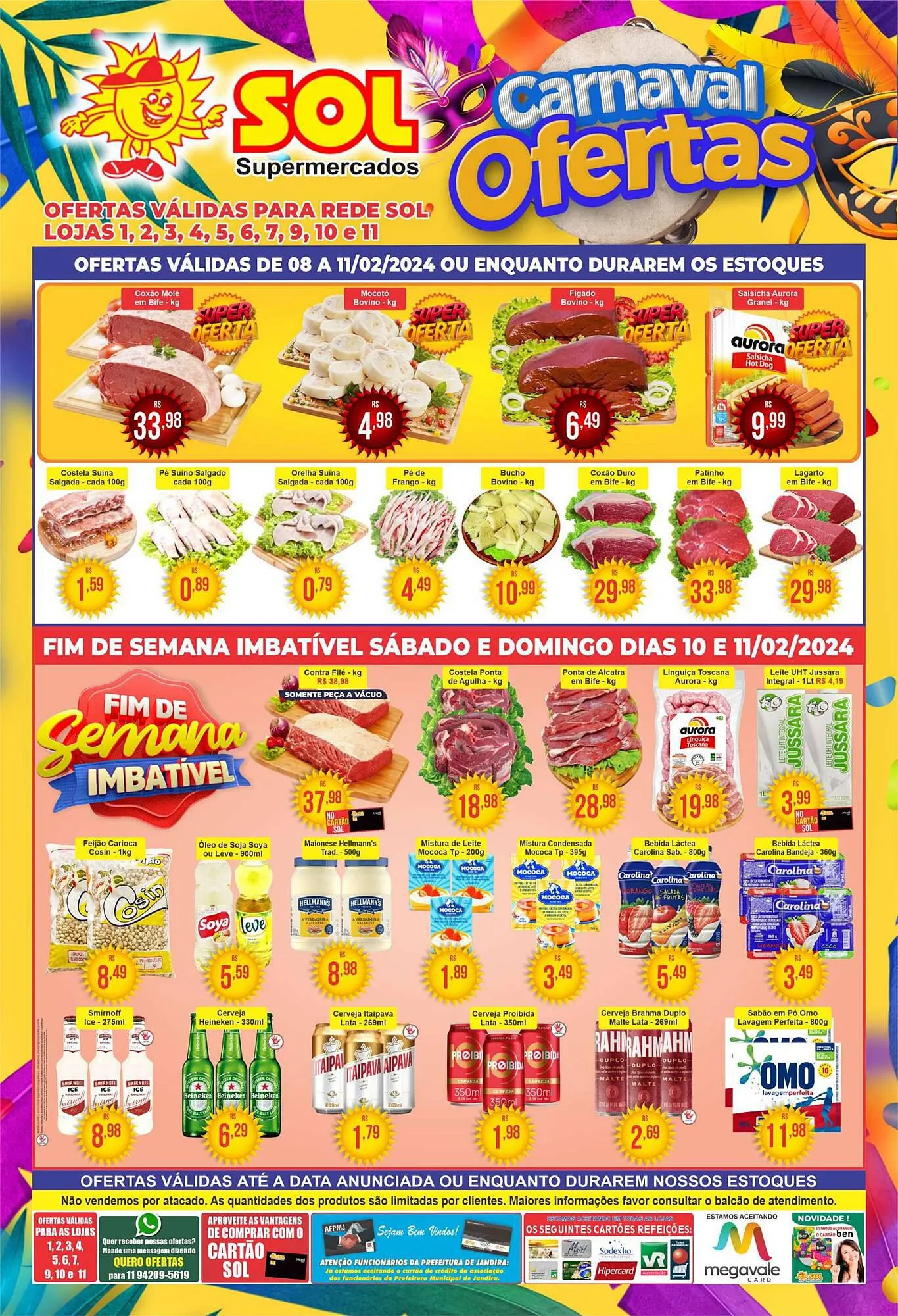 Encarte de Catálogo Sol Supermercados 9 de fevereiro até 11 de fevereiro 2024 - Pagina