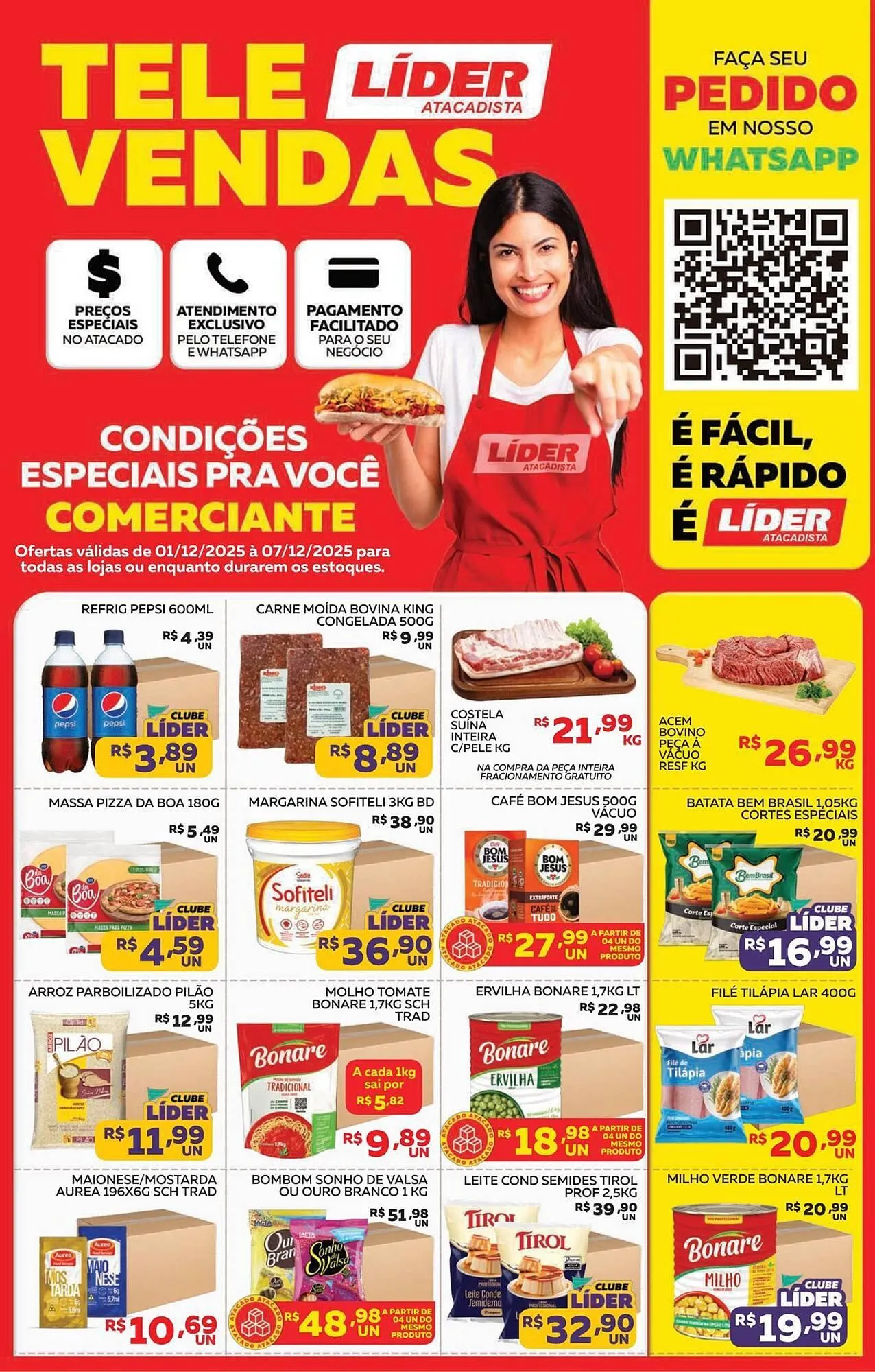 Encarte de Encarte Lider Atacadista 1 de dezembro até 7 de dezembro 2025 - Pagina 1