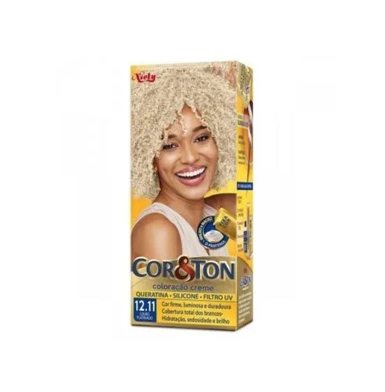 Tintura Cor & Ton 12.11 Louro Platinado Cinza Intenso