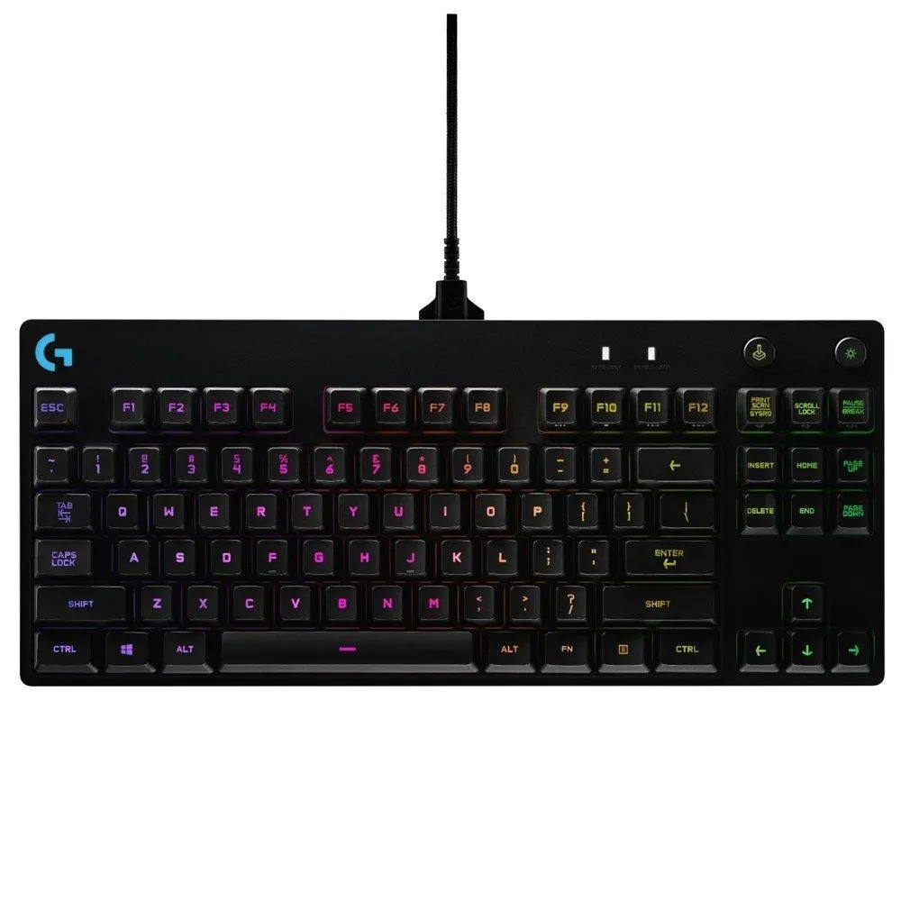 Teclado Gamer Logitech Mecânico com fio USB G PRO Clicky Preto US
