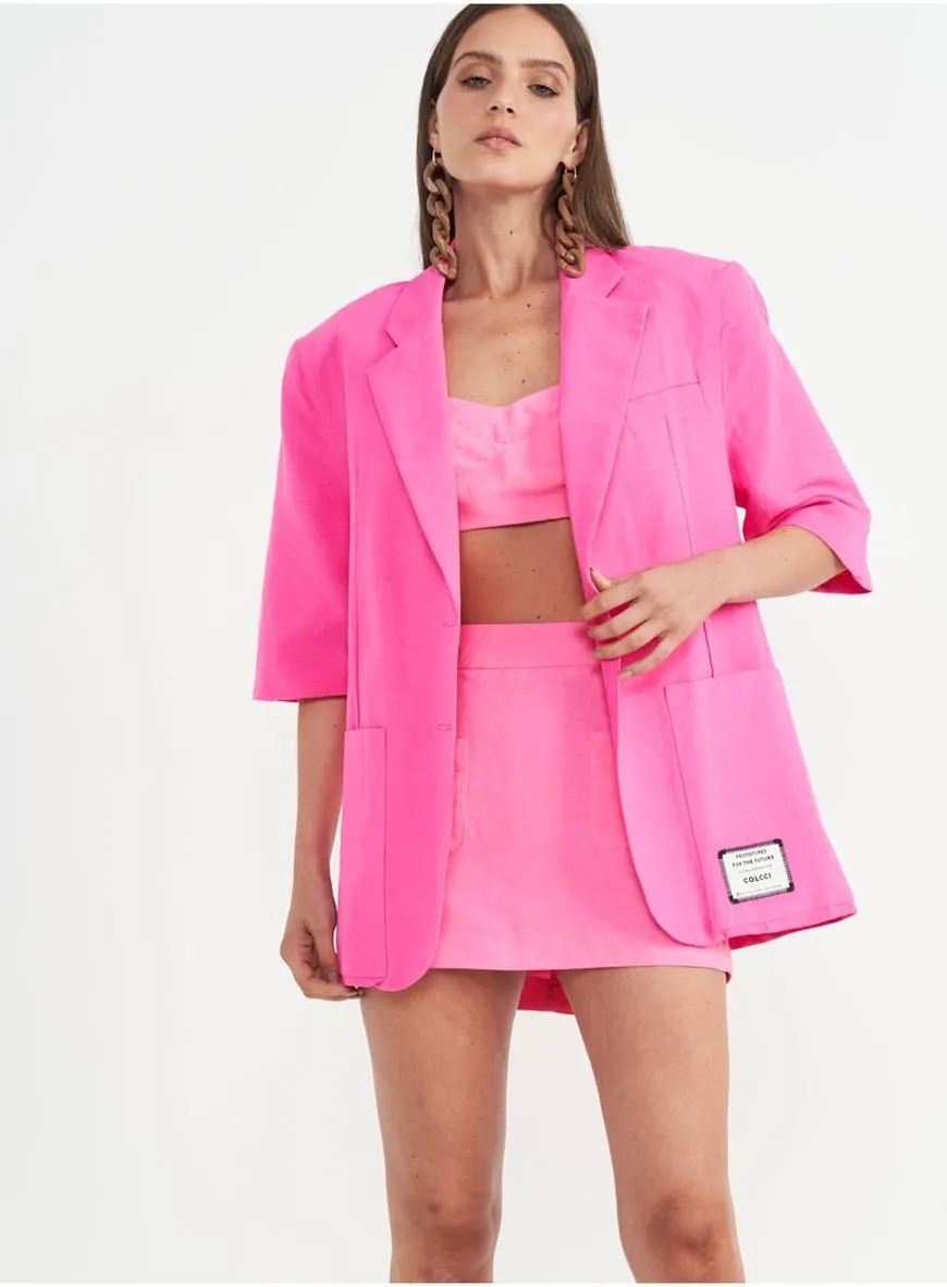 Blazer Alfaiataria Com Linho