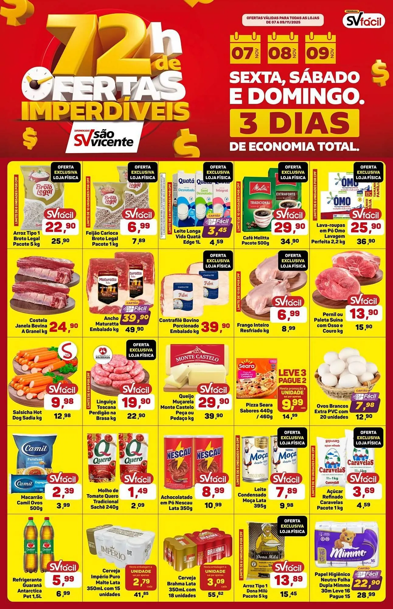 Encarte de Catálogo Supermercados São Vicente 7 de novembro até 9 de novembro 2025 - Pagina 1