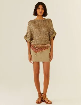 Saia Sarja Curta Desfiada