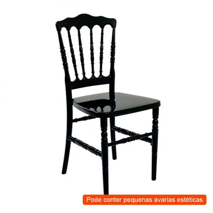 [OUTLET] Cadeira de Jantar Dior Resina Preta